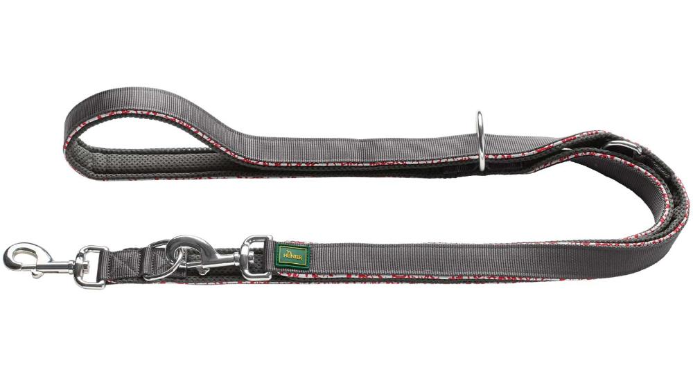 Hunter Поводок T-Leash Divo Reflect, красно-серый