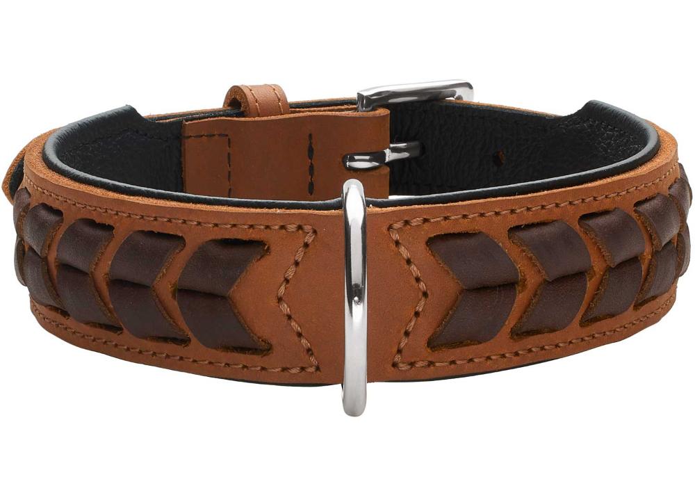 Hunter Ошейник El Paso, коньячно-черный