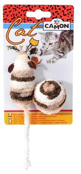 CAMON Мышь с мячиком плюшевые