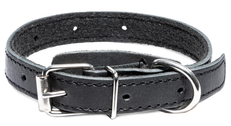 Gamma Ошейник кожаный на синтепоне безразмерный
