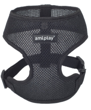 Шлейка регулируемая AmiPlay Scout Air (Черная)