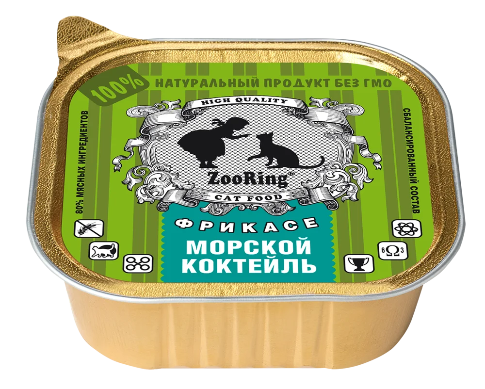 ZooRing Паштет Морской коктейль для кошек