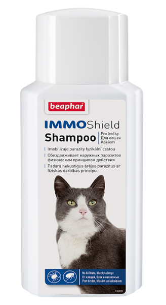Beaphar Шампунь IMMO Shield от паразитов для кошек, 200 мл