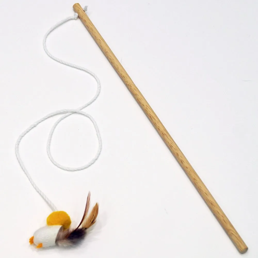 Дразнилка из натурального кокона шелкопряда в виде птички