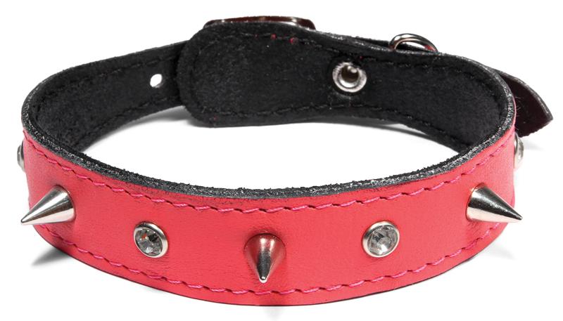 Gamma Ошейник-миди двойной с расширением и шипами