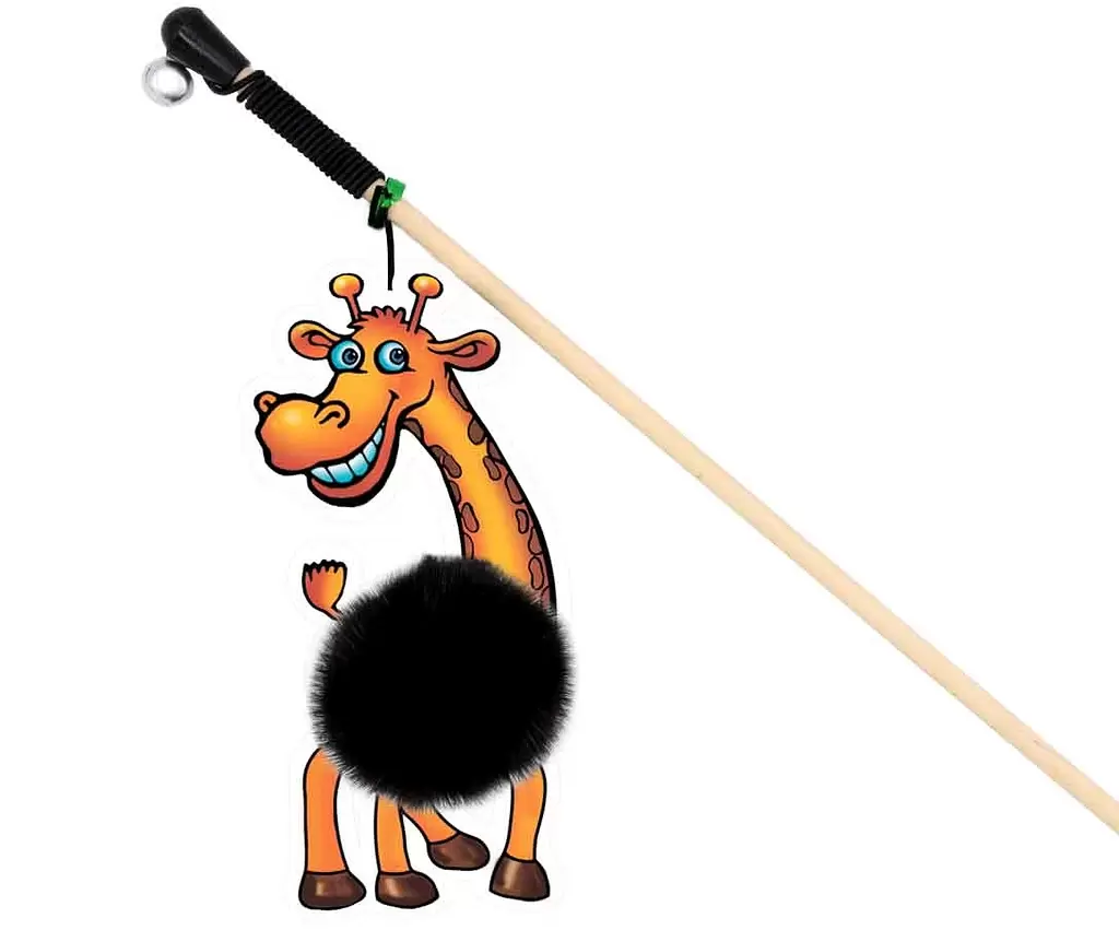 GoSi Махалка Жираф с натуральной норкой