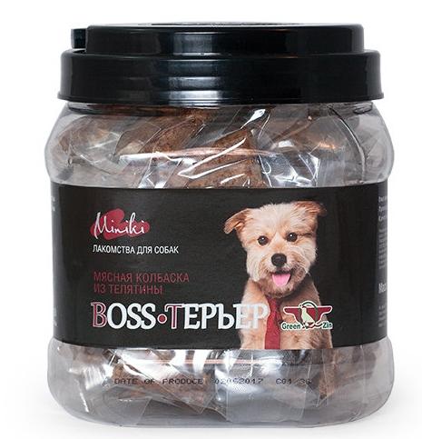 GreenQZin Колбаски "BOSS-ТЕРЬЕР" с мясом теленка