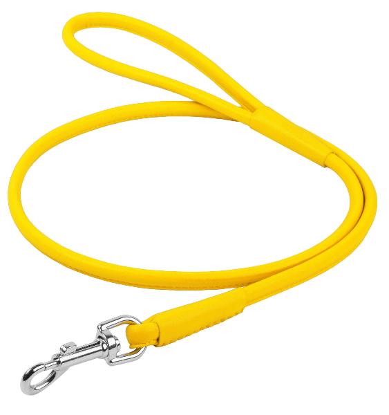 Поводок "Waudog" (Glamour) круглый, желтый