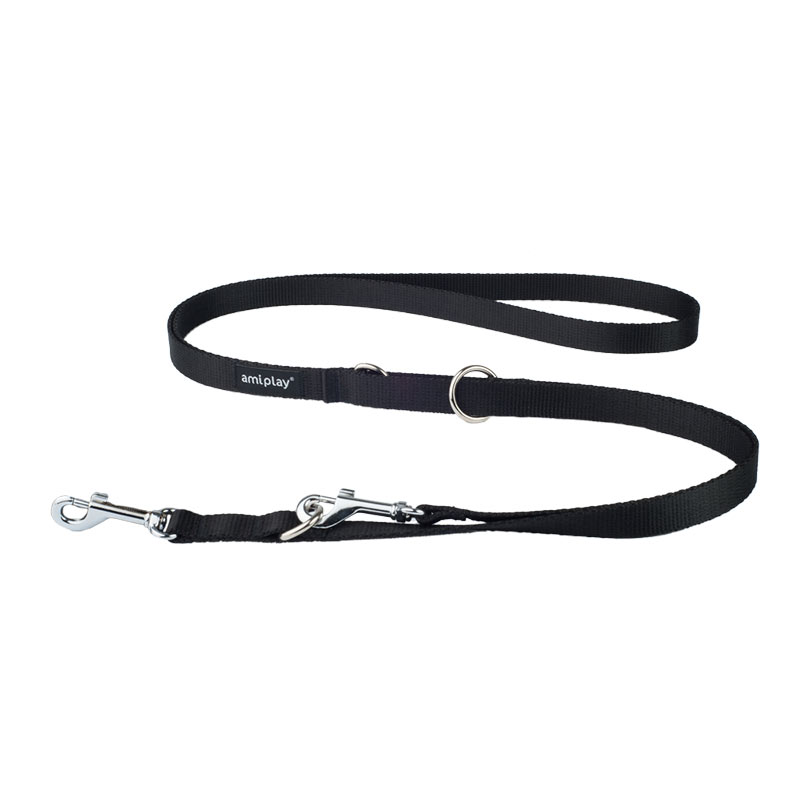 Поводок регулируемый AmiPlay 6in1 Basic (Черный)