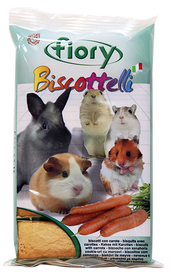 Fiory Бисквиты для грызунов с морковью, 30 г
