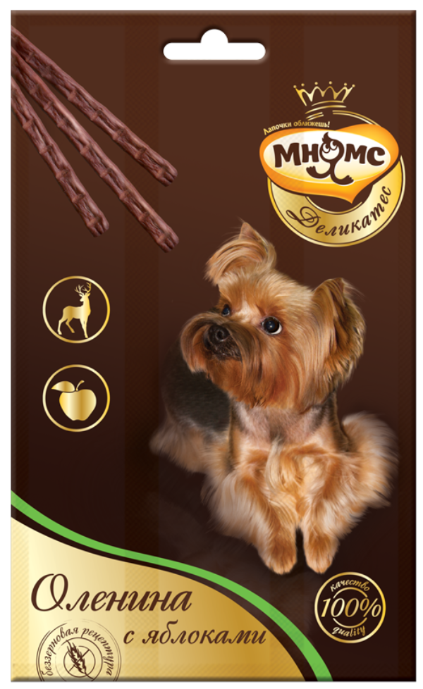 Мнямс Лакомые палочки (Оленина с яблоками), 11 г х 3 шт (упаковка)