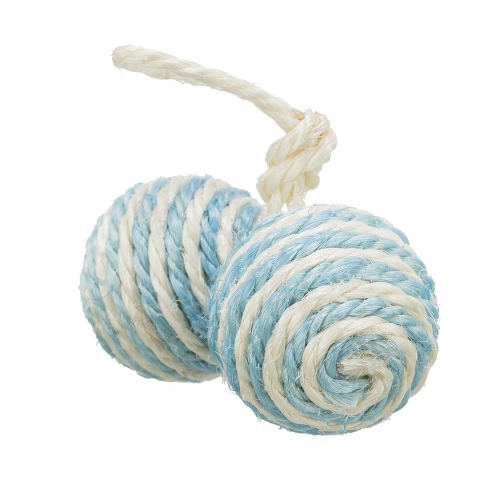 JollyPaw Игрушка для кошек 2 мячика на веревке