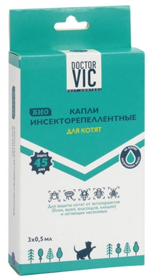 Doctor VIC Капли инсекторепеллентные "БИО" для котят