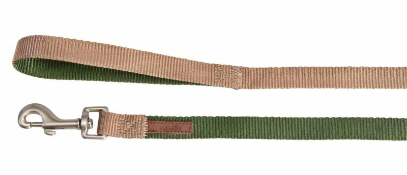 CAMON Поводок двухцветный зеленый/экрю