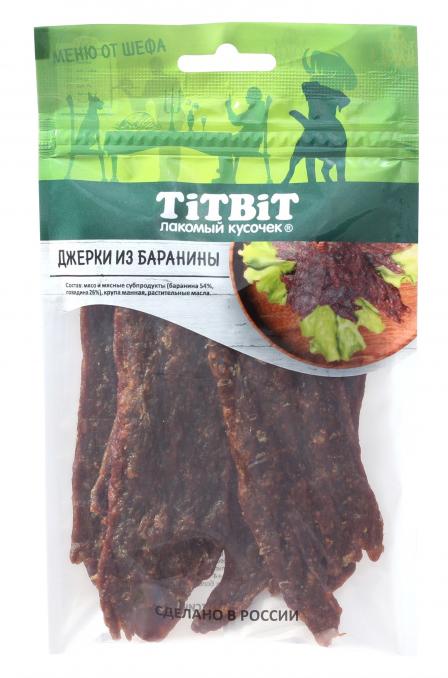 ТИТБИТ Джерки мясные из баранины