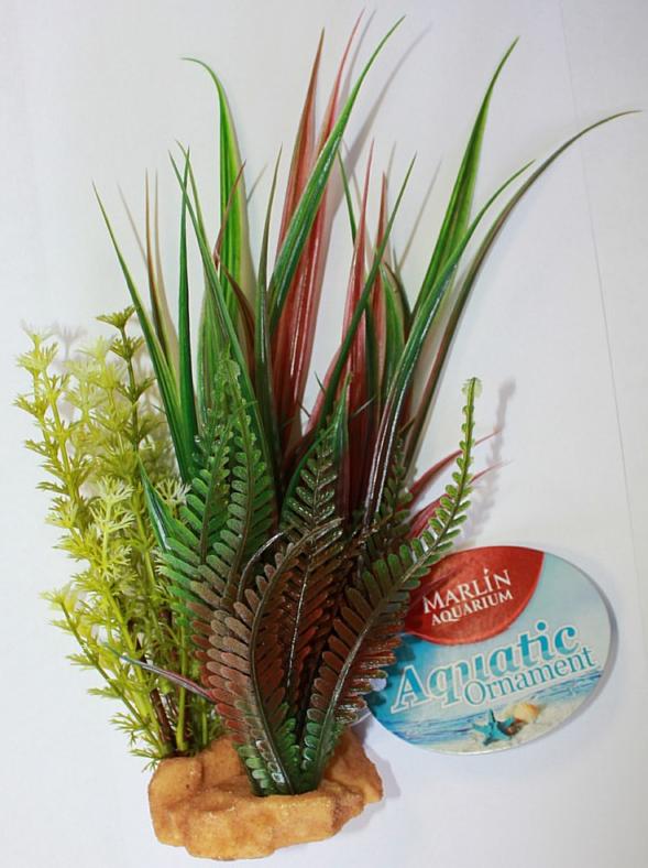 Marlin Aquarium Искусственное растение 15 х 13 х 24 см
