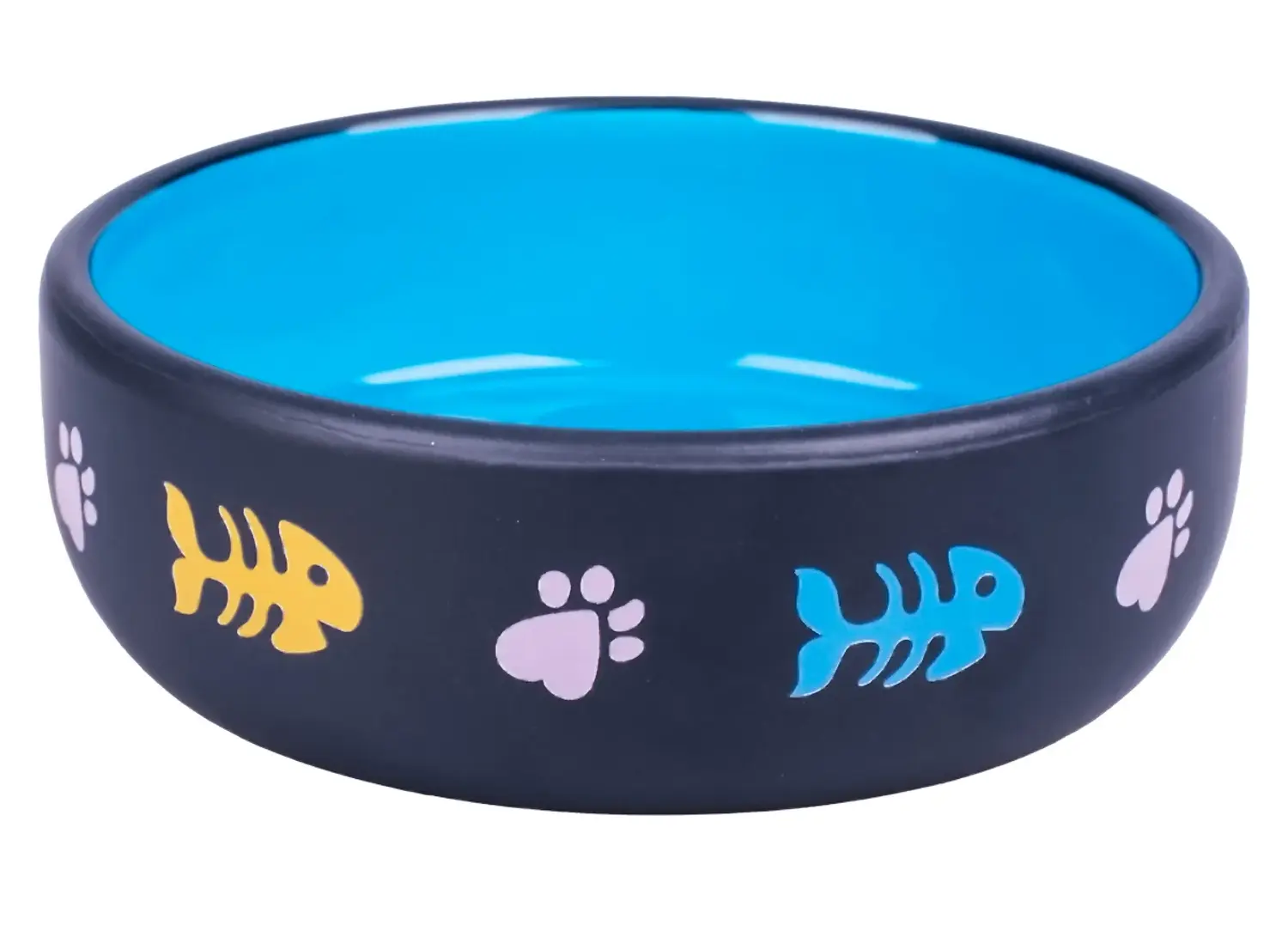 Mr.Kranch Миска черная с голубым