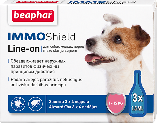 Beaphar Капли IMMO Shield Line-on для мелких пород