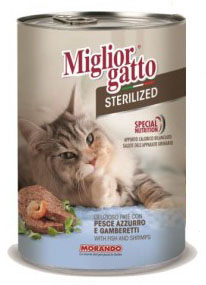 Паштет Miglior Gatto Steril Fish and Shrimps