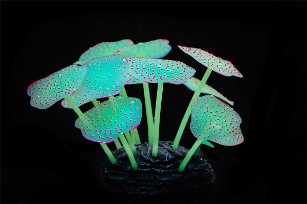 Marlin Aquarium Светящийся декор Meijing "Грибы" (зеленые)