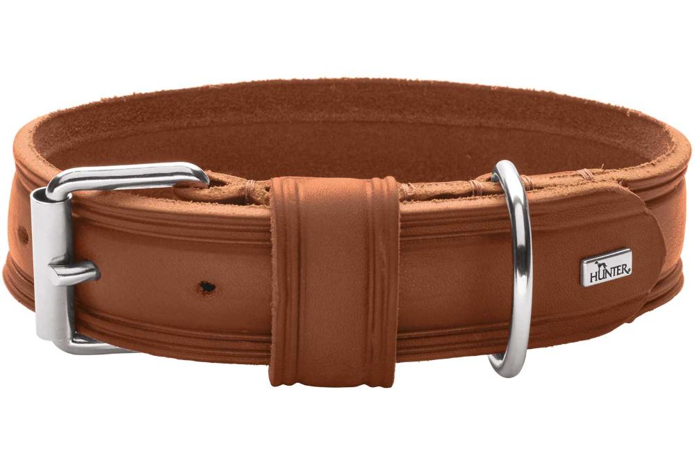 Hunter Ошейник Aalborg Rustica, коньяк