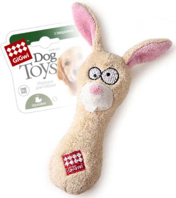 GiGwi Заяц с резиновым наполнителем и пищалкой