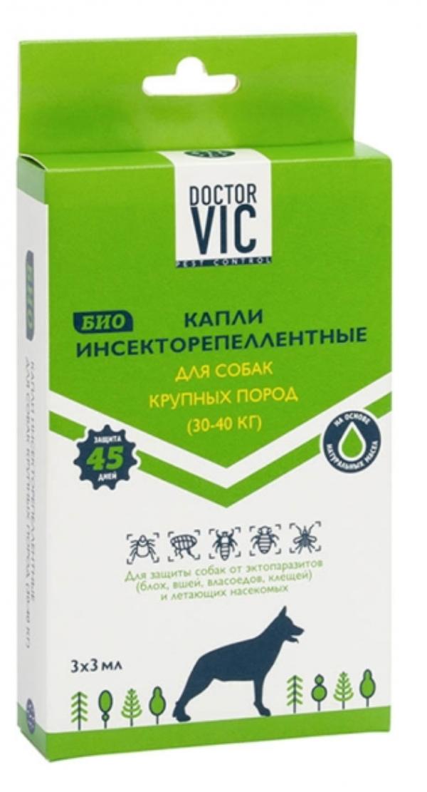 Doctor VIC БИО Капли от блох и клещей для крупных собак