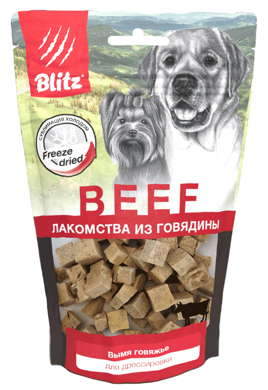 BLITZ Лакомство для собак Вымя говяжье