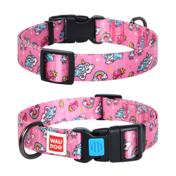 Collar Ошейник "Waudog" Nylon (Единороги)