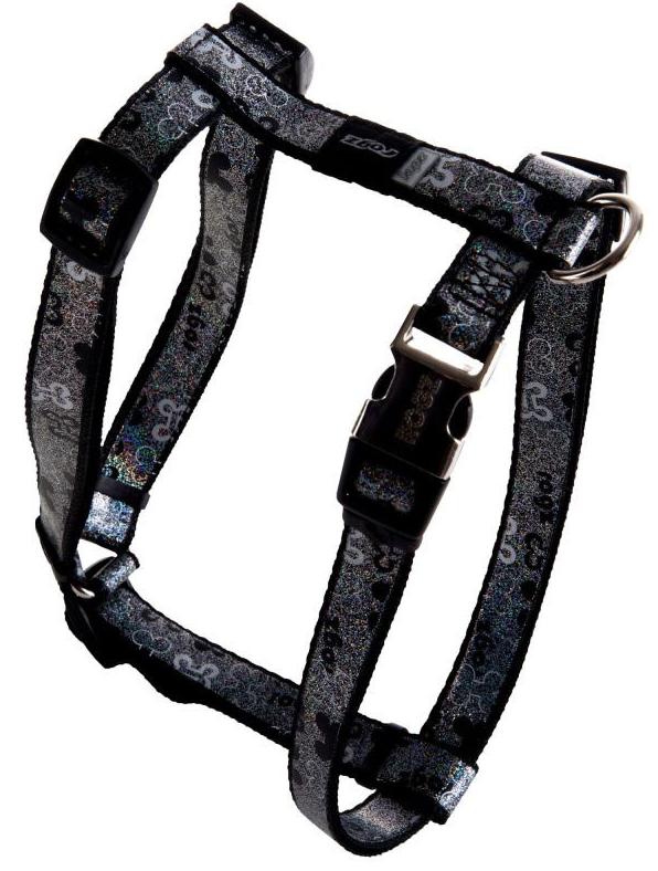 Шлейка Rogz "Trendy" (Black Bones)