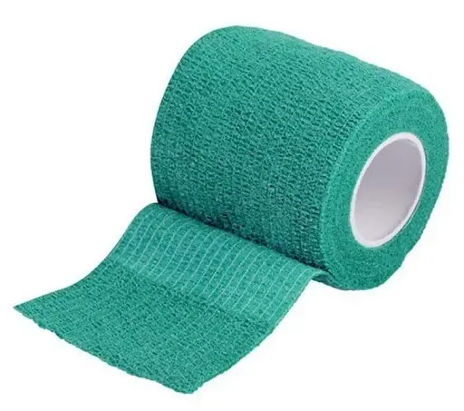 VETЗАБОТА Бинт ветеринарный самофиксирующийся, горький зеленый