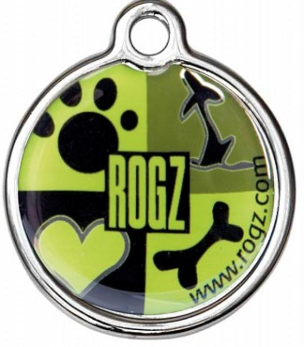 Адресник RogZ ID Tag Large Metal Lime Juice