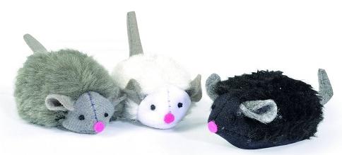 CAMON Мышь плюшевая со звуком 3 цв. для кошек