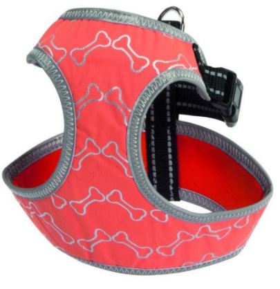 CAMON Шлея оранжевая c светоотражающими косточками