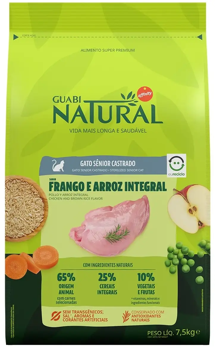 Guabi Natural Cat Sterilised Senior (Цыпленок, рис)