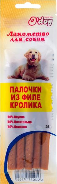 O'dog Лакомство Палочки из филе кролика