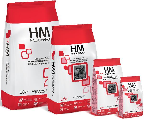 "НМ" для активных собак (Телятина)