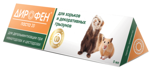 Apicenna Дирофен-Паста для хорьков и грызунов