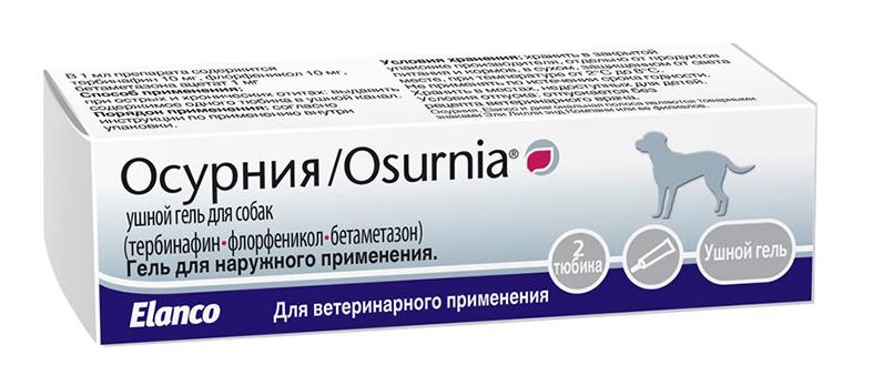 Elanco Осурния Ушной гель для собак