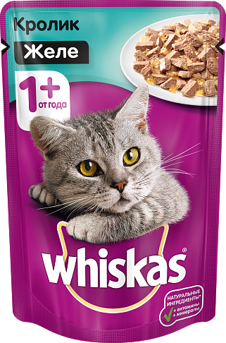 Whiskas желе с кроликом