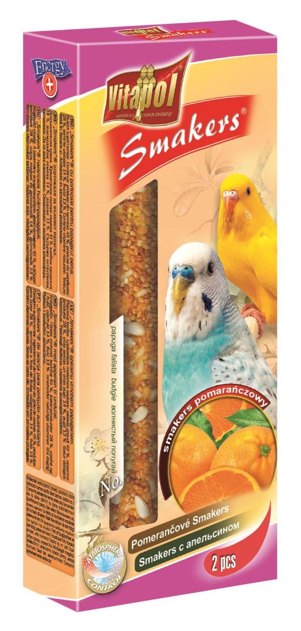 Vitapol "Smakers" с апельсином для волнн. попугаев, 90 г
