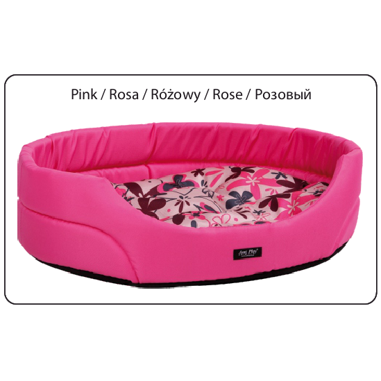 Лежак Ami Play "Crazy" овальный (Розовый)