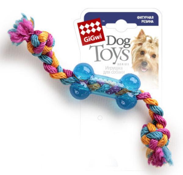 GiGwi Маленькая косточка на веревке