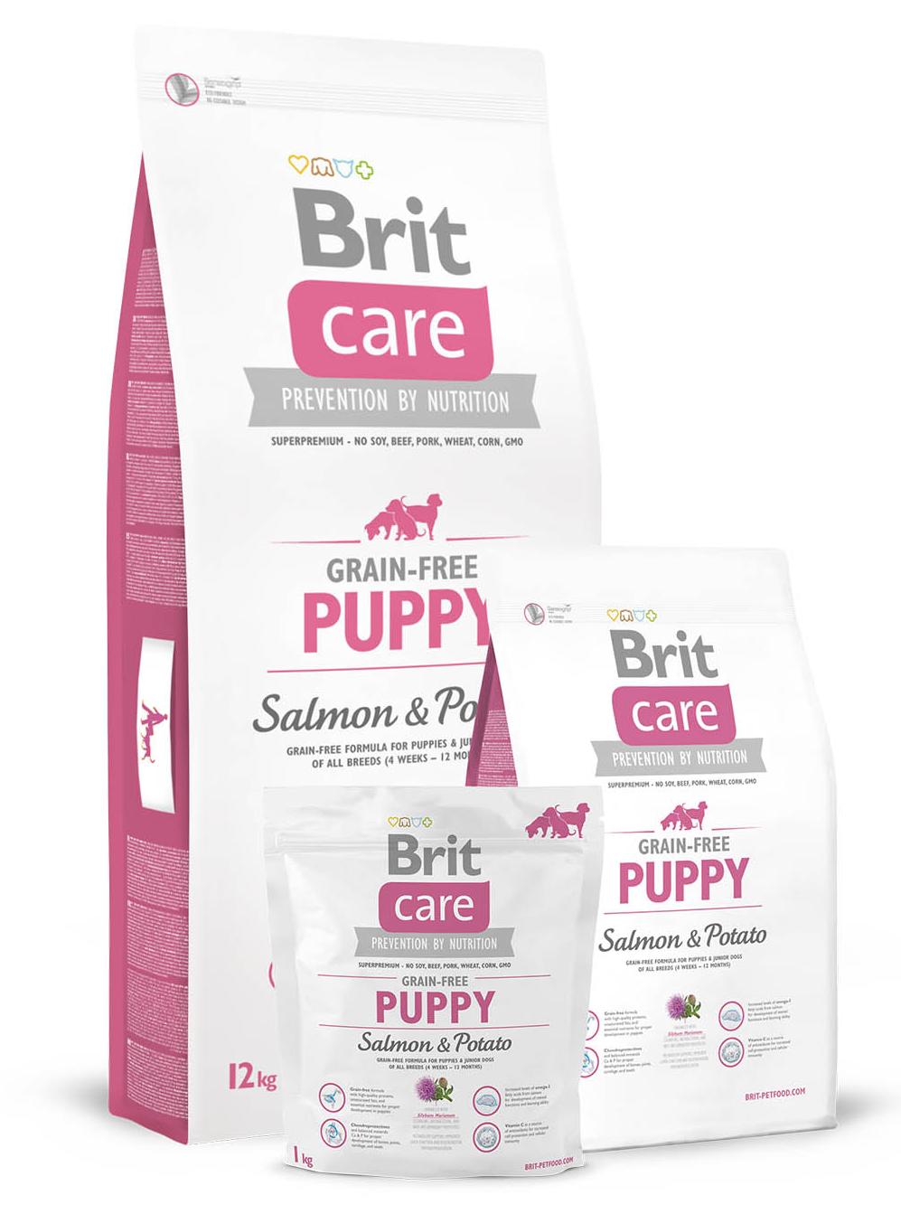 Brit Care GF Puppy (Лосось с картофелем)