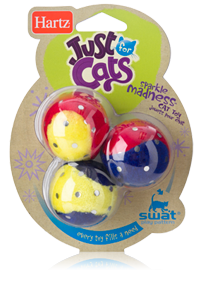 Игрушка для кошек "Мягкие шарики с блестками"