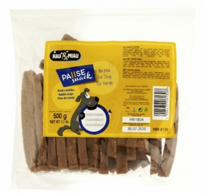 Lolo Pets Мясные полоски из кролика, 500 г