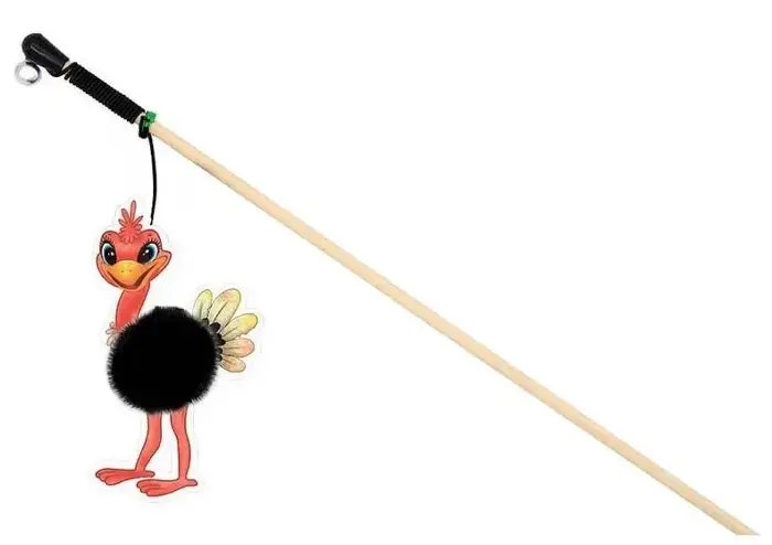 GoSi Махалка Страус с натуральной норкой