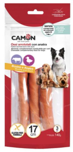 CAMON Роллы из говяжьей кожи с уткой 17 см