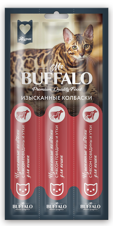 Mr. Buffalo Колбаски с мясом говядины и утки
