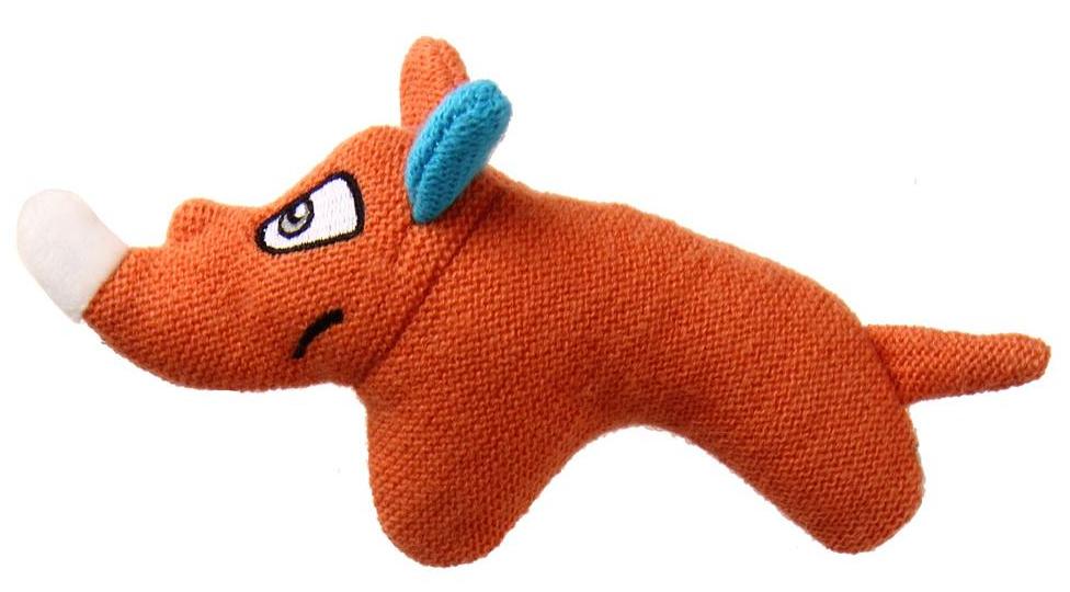 GiGwi Игрушка для собак Носорог, 14 см